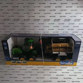 02133 BRUDER Erdei traktor - John Deere 1210E - Bruder 2133