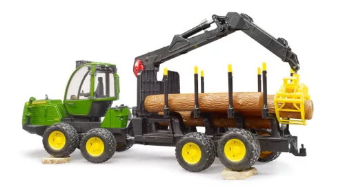 02133 BRUDER Erdei traktor - John Deere 1210E - Bruder 2133