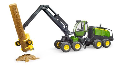 02135 BRUDER John Deere 1270G fakitermelő gép farönkkel - Bruder 2135