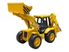 02428 BRUDER JCB 4CX, elülső rakodóval, kotrókanállal