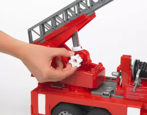 02771 BRUDER Teherautó - MAN tűzoltólétrával, szirénával - Bruder 2771