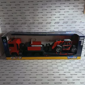   02774 BRUDER MAN TGA teherautó pótkocsival és teleszkópos rakodóval - Bruder 2774