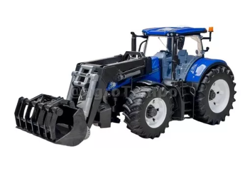 03121 BRUDER Traktor - New Holland T7.315, elülső rakodóval - Bruder 3121
