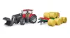 03198 BRUDER CASE IH Optum 300 CVX homlokrakodóval és bálaszállítóval - Bruder 3198