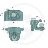 03632046A02 Scharmüller Golyós vonófej K80 320 mm