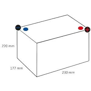 084011039KR Kramp Akkumulátor 6 V 84 Ah, feltöltve