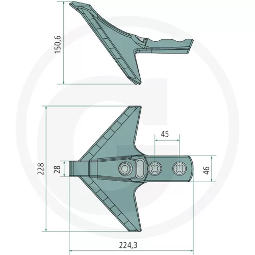 11012622 Granit lúdtalp kapa