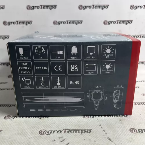 11046624 GRANIT LED-munkalámpa kék Szórókeretre
