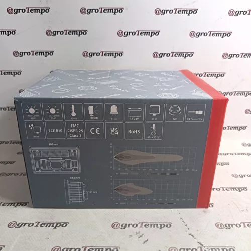 12264576 GRANIT LED-főfényszóró - Fekete