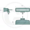 12362099 GRANIT LED-munkalámpa figyelmeztető fénnyel - Terítő fény