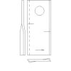 134309KR Kramp Kaszapenge bal 112x48x4 mm, Ø19 mm-es furat, Fella-hoz/Krone-hoz, 25-ös csomag