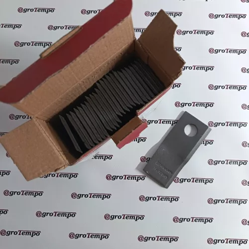 134309KR Kramp Kaszapenge bal 112x48x4 mm, Ø19 mm-es furat, Fella-hoz/Krone-hoz, 25-ös csomag