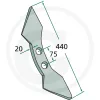 180101.136-75 GRANIT Dupla szív kapa sugár = 300, 440m
