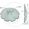 18031-220KI2R768 GRANIT Tárcsalap csipkés Ø 510 x 6 mm lyukkör Ø = 110 mm