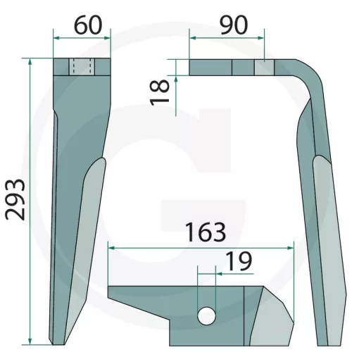 180RH-AMA-04R Granit forgóboronafog - Jobb