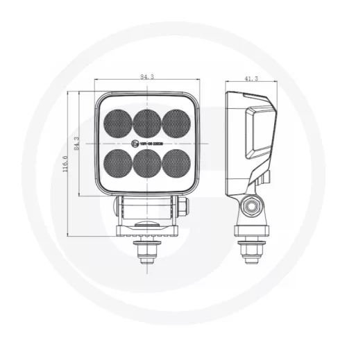 18439065 GRANIT LED-munkalámpa - A távoli munkaterület megvilágításához
