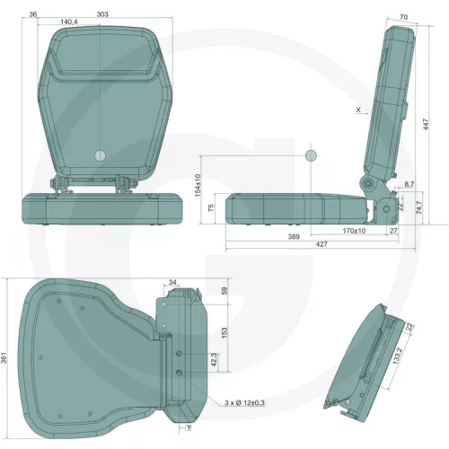 19410692 PROBOSS Utasoldali ülés PS6360