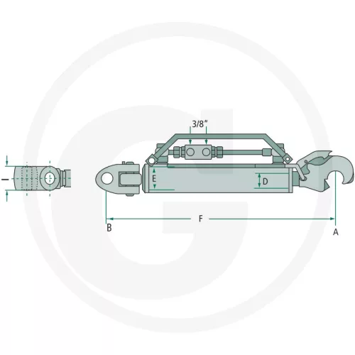 20000155 GRANIT Hidraulikus felső függesztőkar