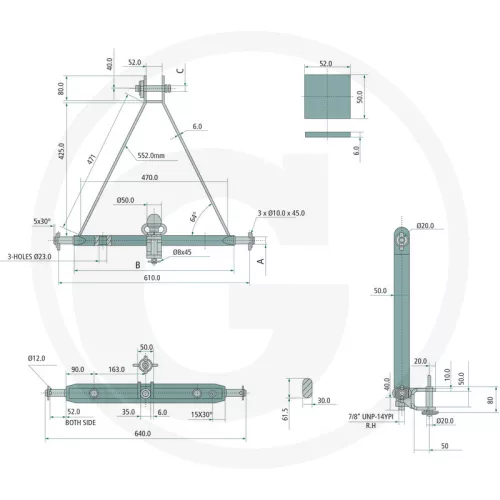 20020506 GRANIT Vonófej hárompont-felfüggesztéshez