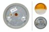 2BE001259061 Hella Villogó szélességjelző lámpa 44x78 mm, süllyesztett vagy felületi, kerek, 18/3 W, 12 V, IP5K9K
