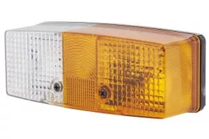 2BE003184051 Hella Villogó szélességjelző lámpa bal oldal, csavaros rögzítés, téglalap, R5W/P21W, 12 V, IP5K9K