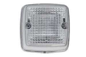 2PF003014-071 HELLA Határoló fény, helyzetjelző lámpa, halogén, 12/24 V, fekete ház, átlátszó lencse, 100x40x42 mm, C5W izzóval, IP5K9K
