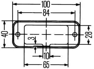 2PF961167021 HELLA Szél.jelző lámpa fehér, bal