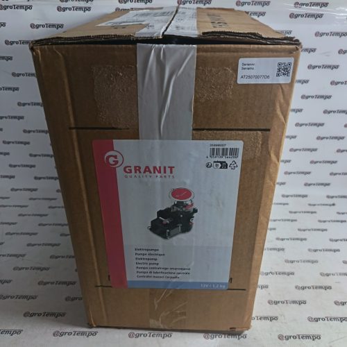 35898007 GRANIT Elektromos szivattyú 12 V-os vezérléssel és zsírtartállyal