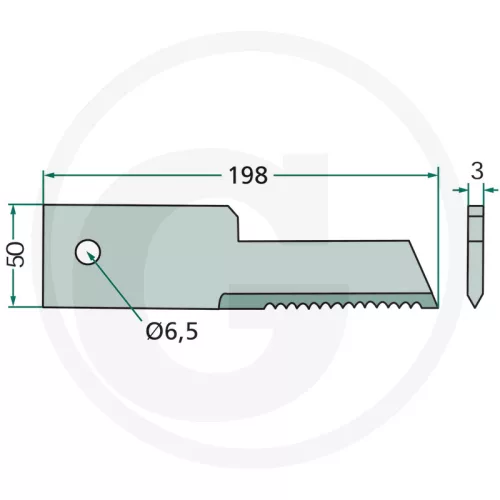 52942222 Rasspe Ellenkés Fogazott 25 db