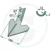 56050504027 Granit lúdtalp kapa