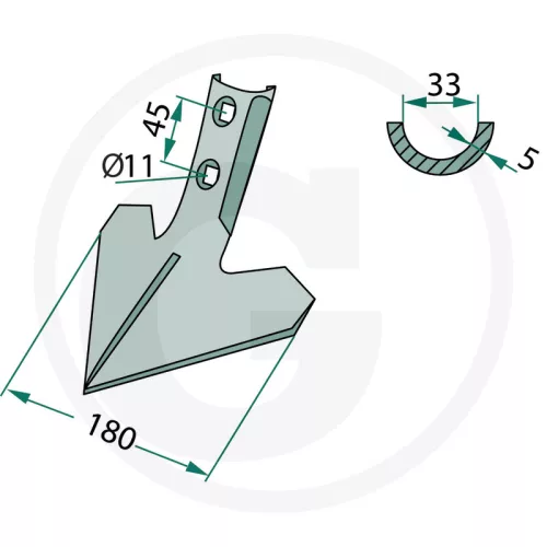 56050504027 Granit lúdtalp kapa