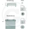 58560032G GRANIT ENDURANCE ENERGY Akkumulátor 12 V 100 Ah Gondozásmentes, kalcium-kalcium, 12 V, 100 Ah, hidegindító áram 780, 303x173x225