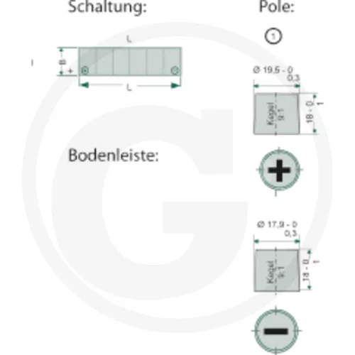 58560033G Granit akkumulátor 12 V 100 Ah 750 A, BAL+