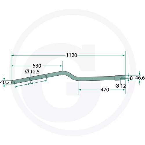 64757905240F GRANIT Fogtartó kar
