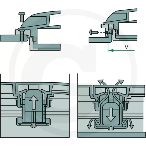 670356065 ARAG Csapófedél Oldalt rögzíthető
