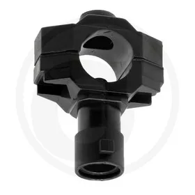   670400230 ARAG Egyállású fúvókatartó Rögzítőbilinccsel Ø cső 1/2”, Ø furat 7 mm