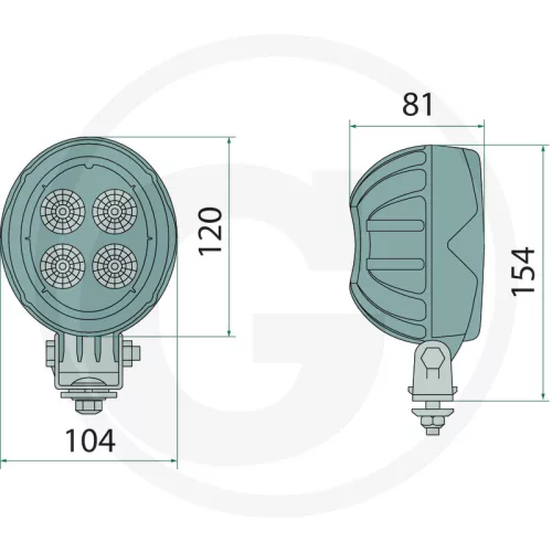 7070010252 GRANIT LED-munkalámpa - A távoli munkaterület megvilágításához
