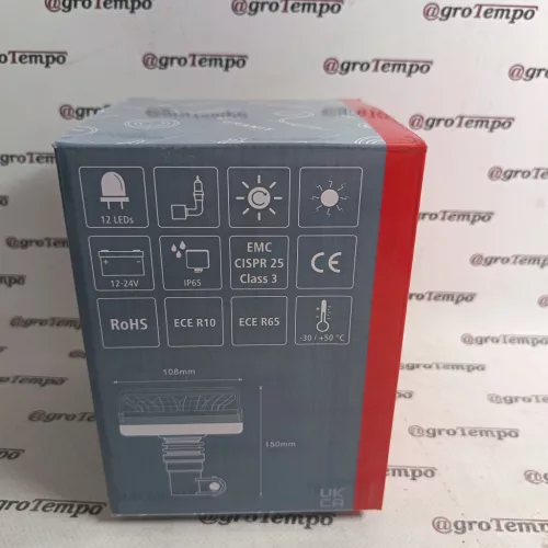 7070010363 GRANIT LED-körvillogó 12, 24 V | Tartócsőre szerelhető