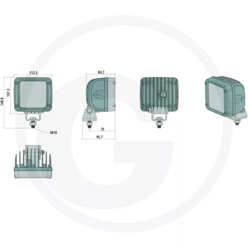 7070010440 GRANIT LED-munkalámpa - A távoli munkaterület megvilágításához
