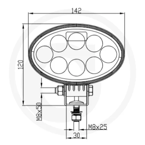 7070010443 GRANIT LED-munkalámpa - A távoli munkaterület megvilágításához