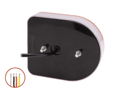 720031 Luminex LED Hátsó lámpa 3 kamrás, 12-24V + 0,15 m kábel