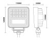 720033 Luminex LED Munkalámpa - 2000 Lumen LED pozíciós lámpával 10-30V + 0,3m kábel