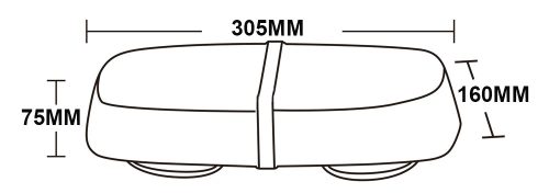 720050 Luminex LED Mini lightbar, Mágneses, 305 mm