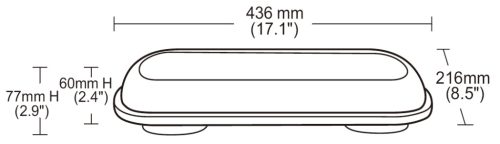 720086 Luminex MÁGNESES, 436 MM-ES LED-ES VILÁGÍTÓSÁV