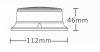 723655 Luminex LED sárga villogó, 9-33V