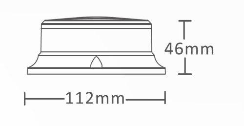 723655 Luminex LED sárga villogó, 9-33V