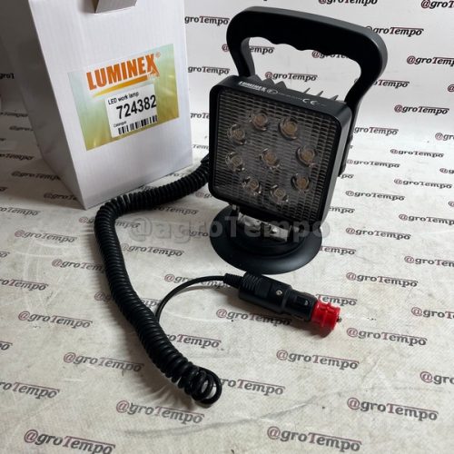 724382 Luminex LED Munkalámpa,  mágneses alap - 1600 LUMEN, 12-24V + 3 m kábel
