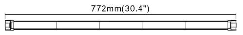 725011 Luminex LED FORGALMI TANÁCSADÓ + 3,1 M KÁBEL + KAPCSOLÓ, 772 MM, 5 x LED MODUL