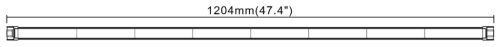 725014 Luminex LED FORGALMI TANÁCSADÓ VEZÉRLŐVEL + 4,9 M KÁBEL + KAPCSOLÓ, 1204 MM, 8 x LED MODUL