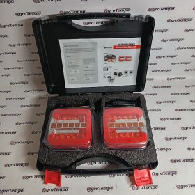   725345 Luminex 2x LED-es hátsó mágneses, vezeték nélküli csoportos lámpa szett, 3 kamrás, 12V + WIFI
